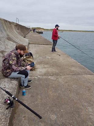 Fishing on the gare - a favourite past time