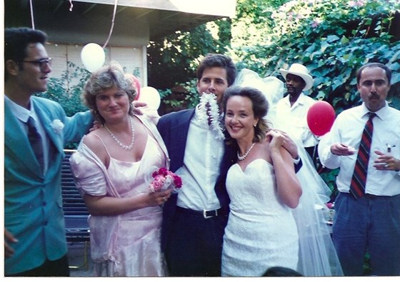Joe Harris on my wedding in 1990