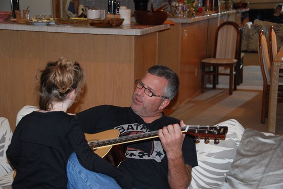 Singing to Petal, Thanksgiving, 2009