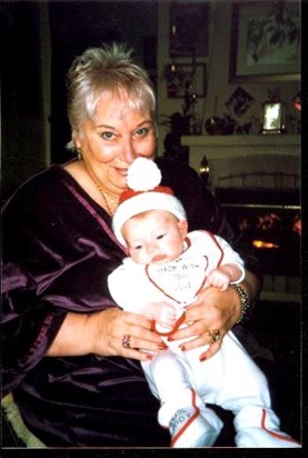 Mum with Saskia Xmas 2001