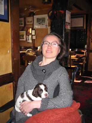 Maisie the new pub dog