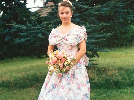 Beautiful friend & bridesmaid, 1993