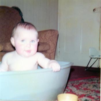 Serina in bath 1974
