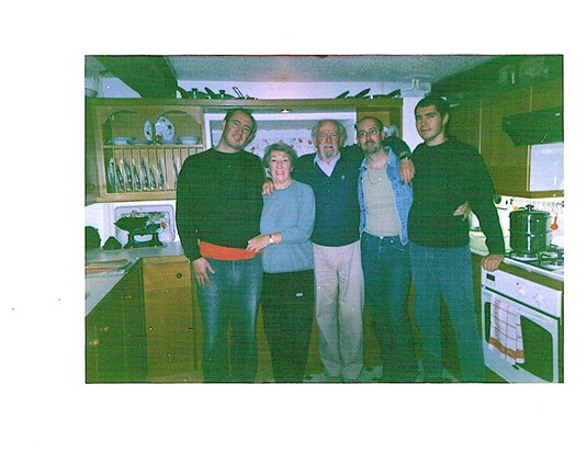 Joyce & Kenwyn with their three boys Simon, Adam & Marcus - Autumn 2000
