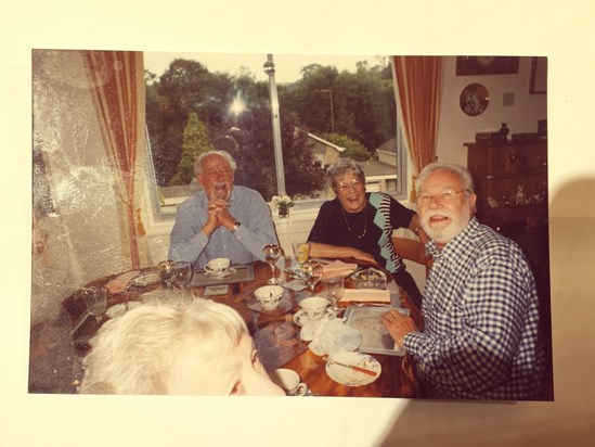 Joyce & Ken with Reg & Brenda at Della & David's 2002?