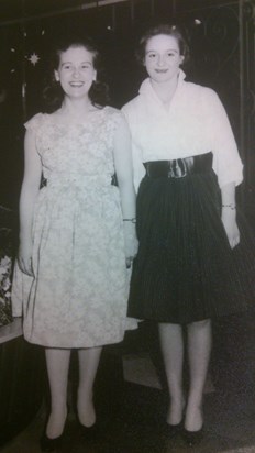 Ruth (right) & sister Edna, approx. 1961