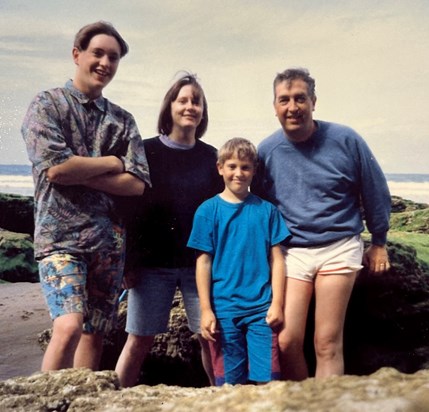 Chris with Dom (left), Judy and Andy