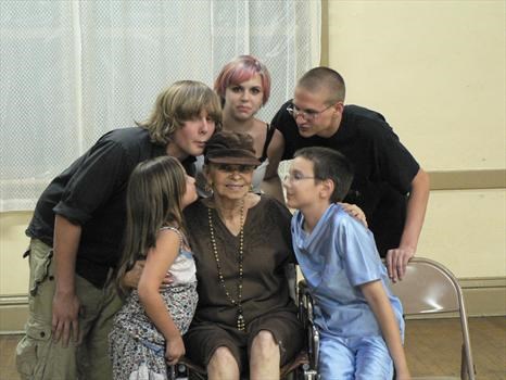 Granny with Her Wild Grandkids