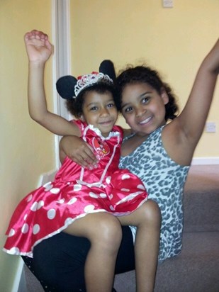 Kaylah and her cousin Mya