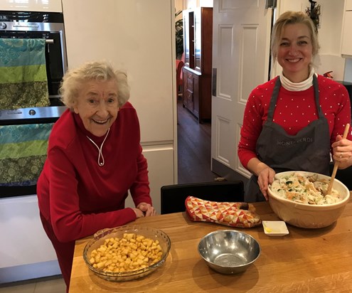 Helping in the kitchen Christmas 2019