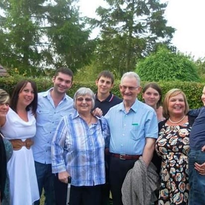 Part of our family with Mum