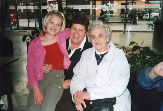 Me, Lesley and Grandma At My 11th Birthday