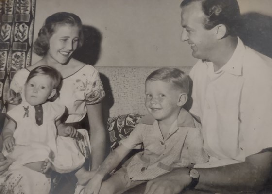 Nancy and Michael with their children, Catherine and David