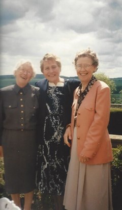 Nancy with her sisters, Margaret and Kathleen