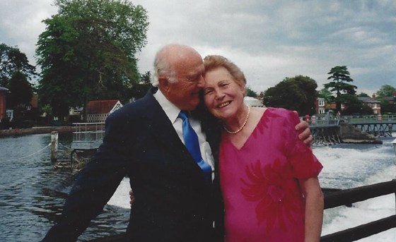 Nancy and Michael celebrating their Golden Wedding Anniversary in Marlow