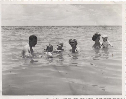 East Africa  -  L-R: Freddie, Alex, David, Nancy, Helen & Maggie c1960 