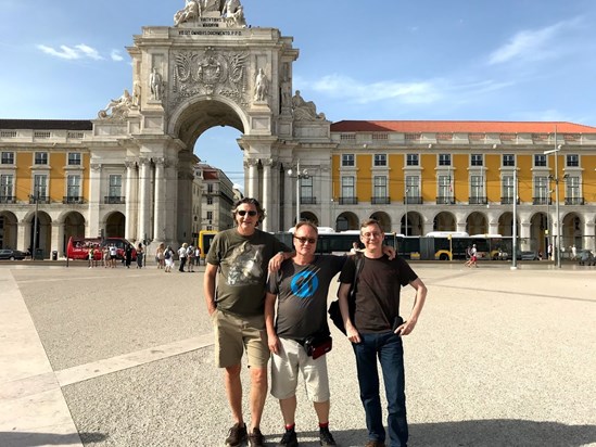 Martin, Alex and Anthony on our 2019 Lisbon trip