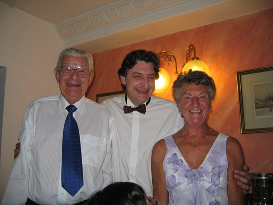 With mum and dad