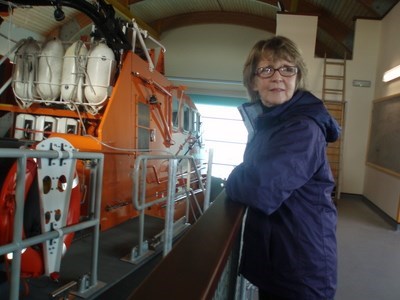 Sandie by the new Bembridge Lifeboat