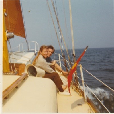 Ant and Sandie aboard Maresca