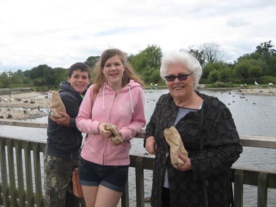 With Beth and Ben at Slimbridge 2013
