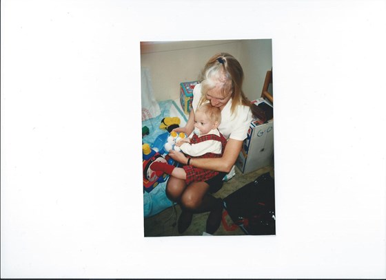 Our first but not last Christmas in hospital, with Nanna Viv.