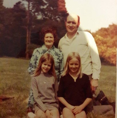 My Dad, his mum and two young daughters