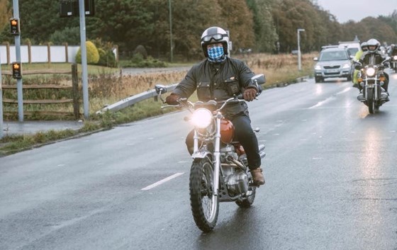 Kevin riding on the Distinguished Gentleman's Ride September 2019