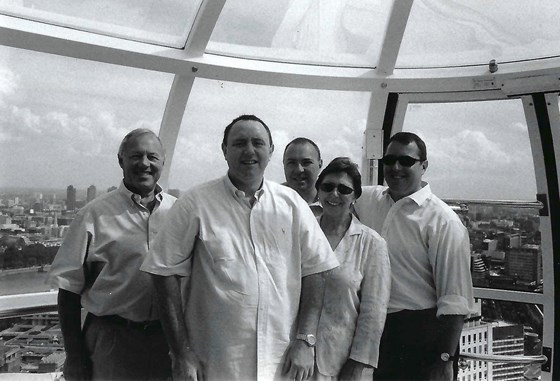 Family photo on the London eye