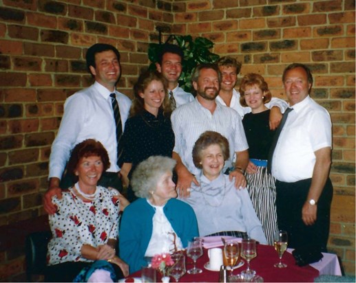 Mum and Dad and Nan with Theresa and Family