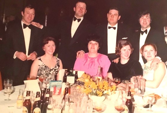 Michael, Sheila, Paddy, Kathleen, Don, Eileen, Maurice & Maureen Grosvenor House