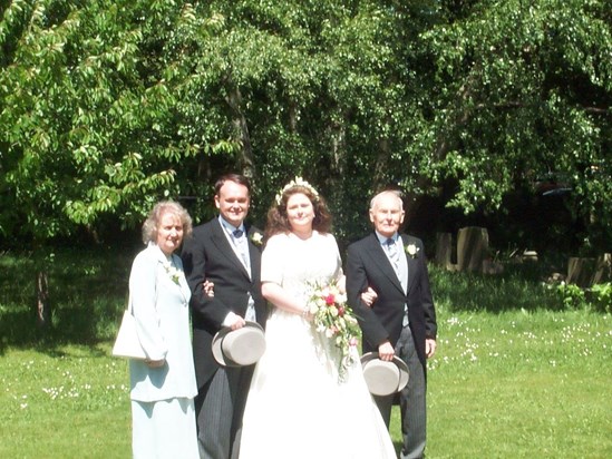 Ken and Sandra's wedding May 2000