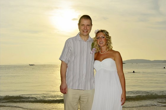 My favourite photo of us from my wedding day in Thailand
