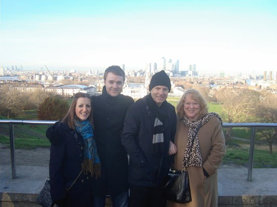 Greenwich when Dad and Julie visited us last November