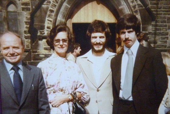 Dad with his Mum and Dad and brother David