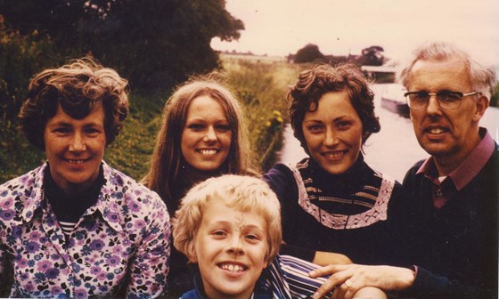 Family canal holiday, abt. 1974