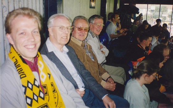 Colin at Underhill with friends and son Brian, 1993