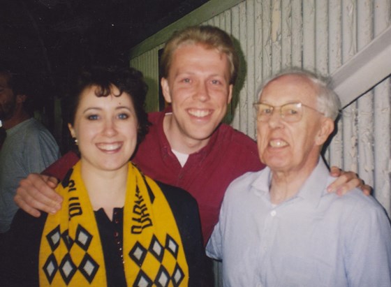 Colin, Brian and Francesca at Underhill, 1998