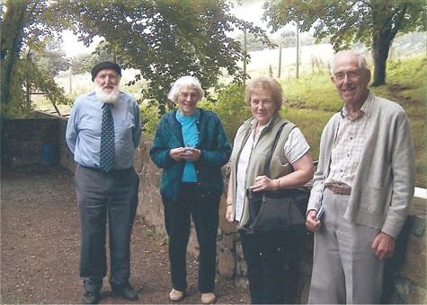 Ellis, Maureen, Joan and Ian at the bears moat at Dartmoor Wildlife Park 001