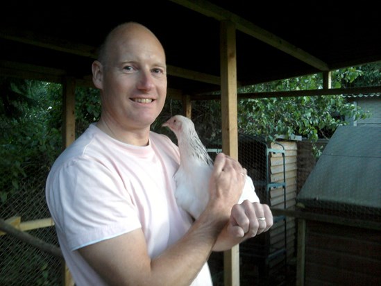 Mark and his new bird