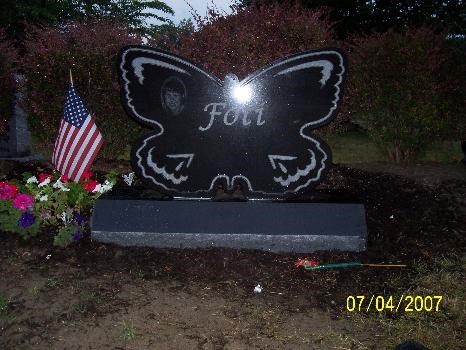 A fitting monument for our little butterfly