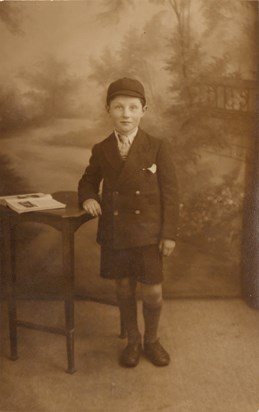 Roger as a schoolboy