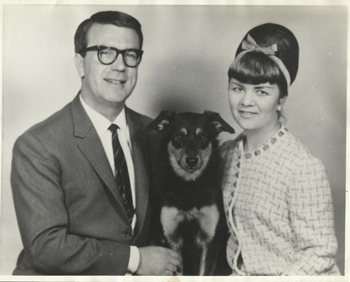Mum Dad & their much loved Dog Bonzo