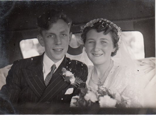 Edna & Jack wedding day June 1951