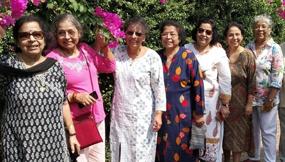 with  sisters in Goa Jan 2019 