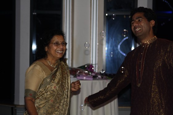 Dancing the night away at Brijesh's UK wedding reception