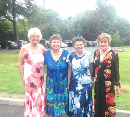 The glamourous Benidorm Babes, Mary, Frances, Kathleen and Gwyn. ❤️