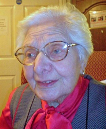Mum on her 96th birthday 2009