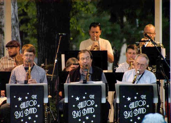 Stuart Curtis with the Hilltop Big Band