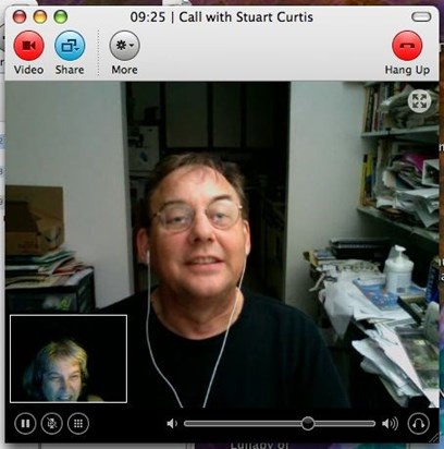 Stuart & Suz testing Skype 9.21.11